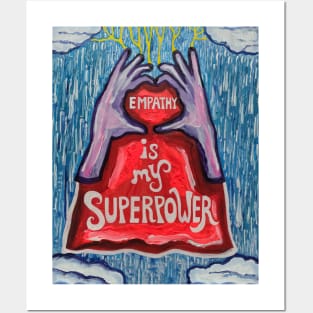 Empathy Superpower Superhero Cape Posters and Art